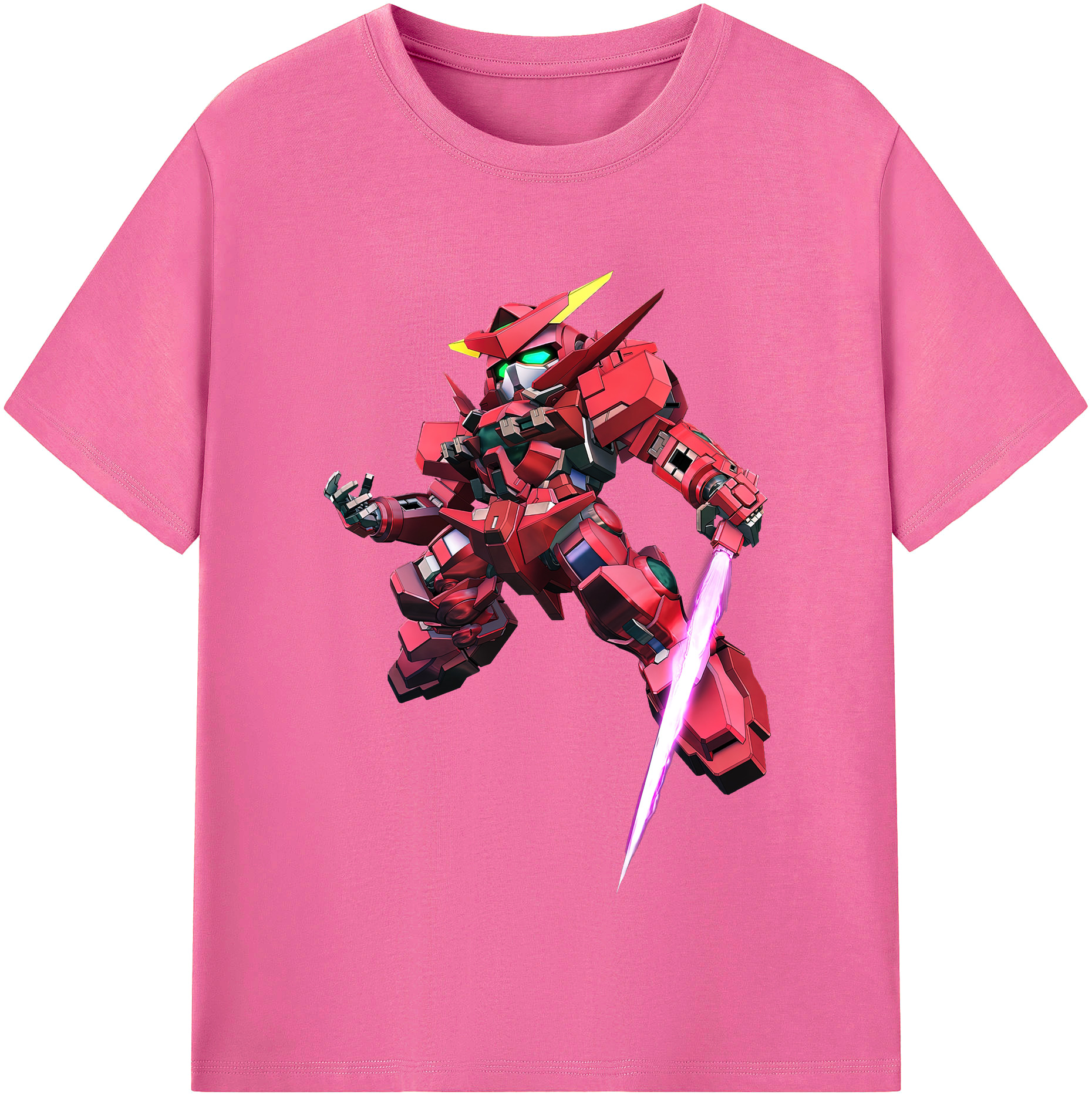 （画像用） 機動戦士ガンダム Mobile Suit Gundam レディースカジュアルプリントTシャツ（綿100％）